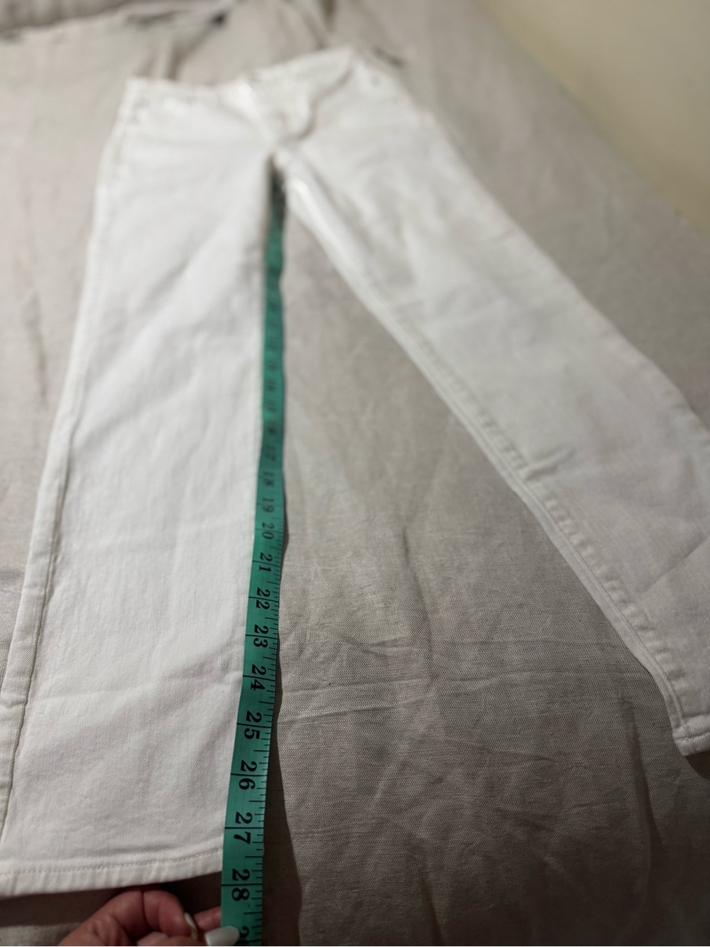 Madewell Jean Raw Hem White Denim Womens Size 23 Nwt - Picture 3 of 9